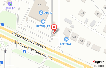 Киоск по продаже фастфудной продукции ДалМир в Калининском районе на карте