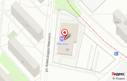 Фитнес-клуб Легион на улице Александра Невского на карте