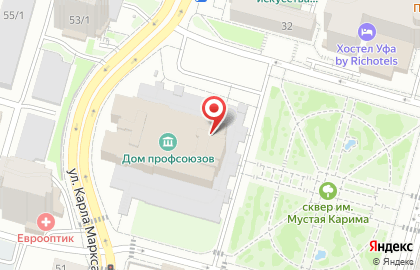 Профсоюз работников связи Республики Башкортостан на карте