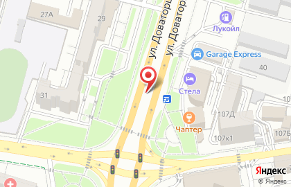 Рекламный щит 3х6м. на улице Доваторцев 31/1Р на карте
