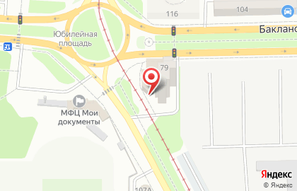 Салон дверей и окон на Баклановском проспекте на карте