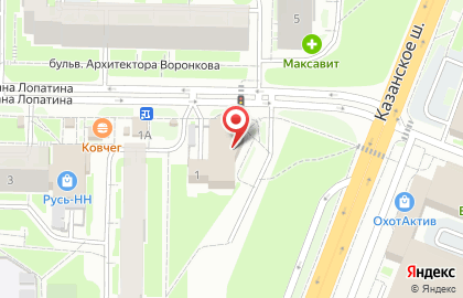 Филиал в г. Нижнем Новгороде Банкомат, Москомприватбанк в Нижегородском районе на карте