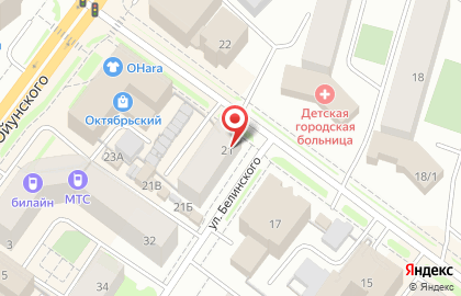 Магазин Чебоксарский трикотаж на Октябрьской улице на карте
