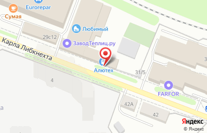 Компания по отделке и ремонту помещений Отделково на улице Карла Либкнехта на карте