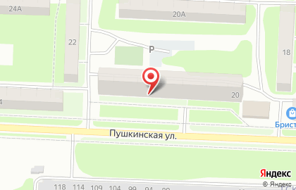 Участковый пункт полиции Управления МВД России по г. Дзержинску на Пушкинской улице на карте