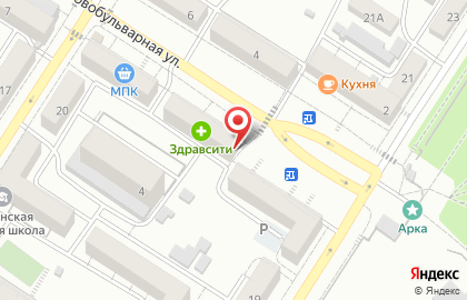 Бар-магазин Пивной Квадрат на Новобульварной улице на карте