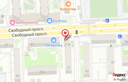 Продовольственный магазин Наш на Красномосковской улице на карте