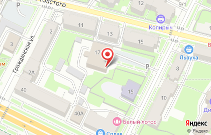 Управление Федеральной службы государственной регистрации, кадастра и картографии по Псковской области в Пскове на карте