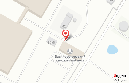 Санкт-Петербургская таможня на метро Приморская на карте