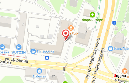 Агентство недвижимости Волга на проспекте Чайковского на карте