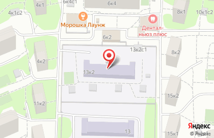 Первый Московский образовательный комплекс на улице Тихомирова, 13 к 2 на карте