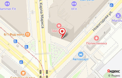 Клиника Актуальная стоматология на площади Карла Маркса на карте