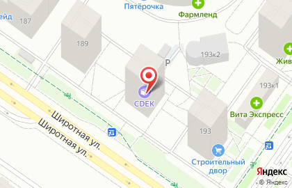 Пекарня №1 на Широтной улице на карте