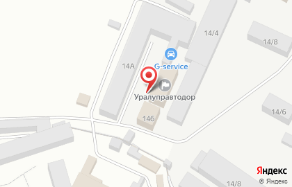 Уралуправтодор, ФКУ на карте