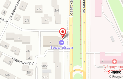 Гостиничный комплекс Звёздный дом в Ленинском районе на карте