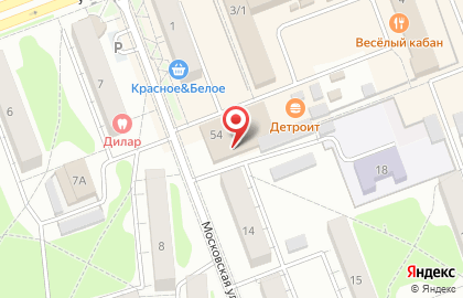 Супермаркет Синенький на Московской улице на карте