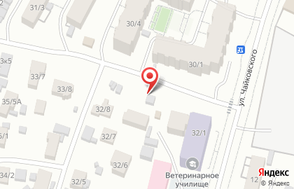 Киоск по продаже фруктов и овощей на улице Чайковского на карте