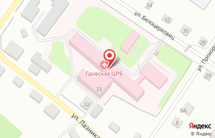 Больница Гдовская районная больница в Пскове на карте