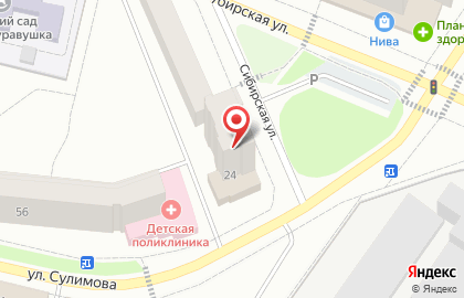 Свиток на Сибирской улице на карте