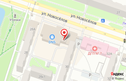 Оператор связи МТС на улице Новосёлов на карте