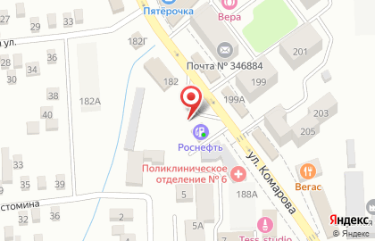 Роснефть на Коммунистической улице в Батайске на карте