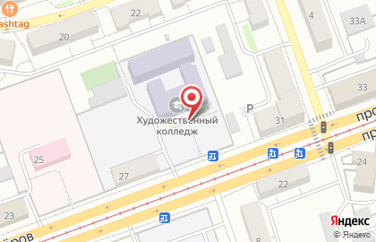 Кузбасский художественный колледж на карте