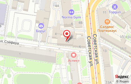 ООО Олимпия в Советском переулке на карте