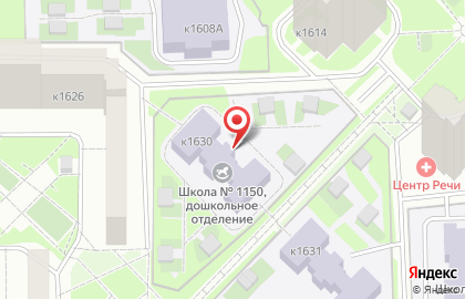 Школа №1150 им. дважды Героя Советского Союза К.К. Рокоссовского в Москве на карте