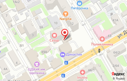 Центр занятости населения г. Курска и Курского района в Курске на карте