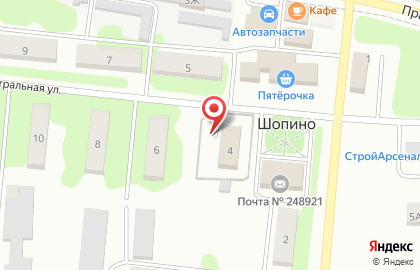 Наркологический диспансер Калужской области на Центральной улице на карте