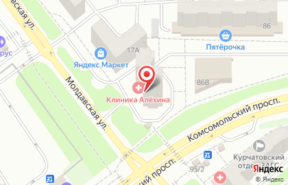 Служба заказа пассажирского транспорта Олимп на Комсомольском проспекте на карте