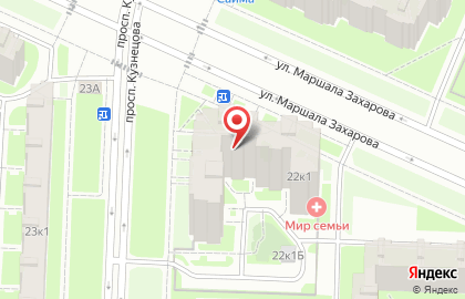 Магазин у дома Бристоль в Красносельском районе на карте