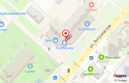 Союз Ломбардов на улице Энтузиастов на карте