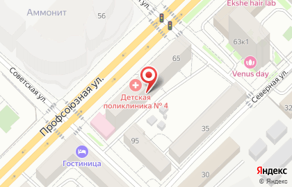 Городская поликлиника №4 в Тюмени на карте