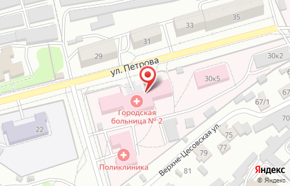 Городская больница №3 г. Бийска в Барнауле на карте