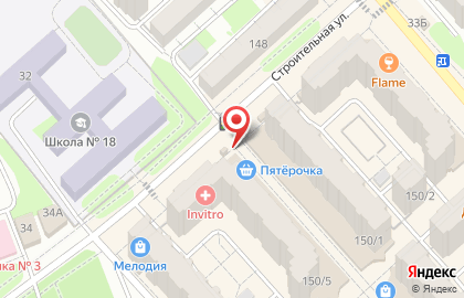 Супермаркет Пятёрочка на улице Тельмана на карте