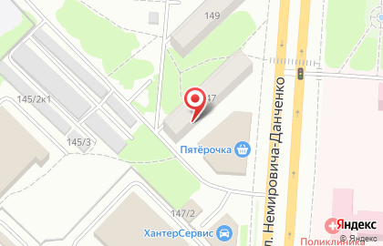 Медпрактика на улице Немировича-Данченко на карте