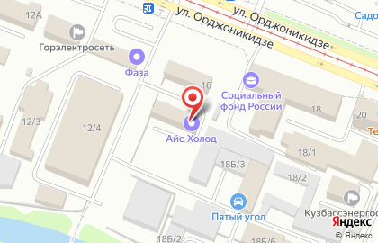 Торгово-производственная компания Стройком на улице Орджоникидзе на карте