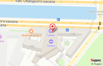 Ресторан NOK на набережной Обводного канала на карте