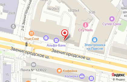 Бизнес-центр Звенигородский на карте