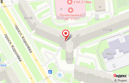 Парикмахерская на проспекте Королёва, 31 к1 на карте