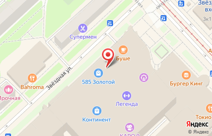 Шоколадный бутик Baccarat в Московском районе на карте