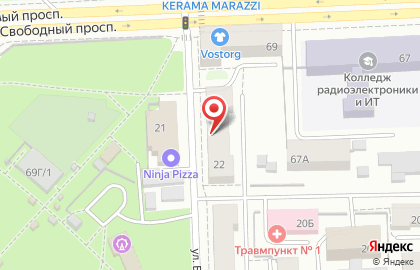Красноярский телеграф на карте