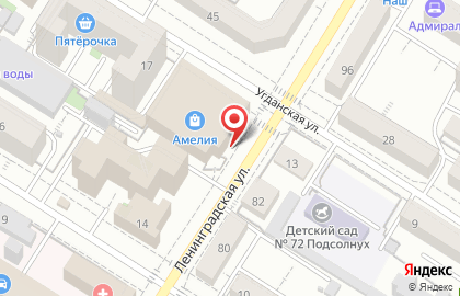 Магазин сантехники на Ленинградской улице, 43 на карте