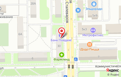 Салон оптики Перспектива на улице Сталеваров на карте