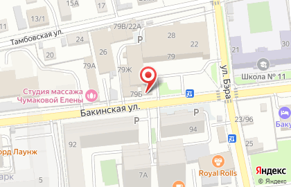 Палермо на Бакинской улице на карте