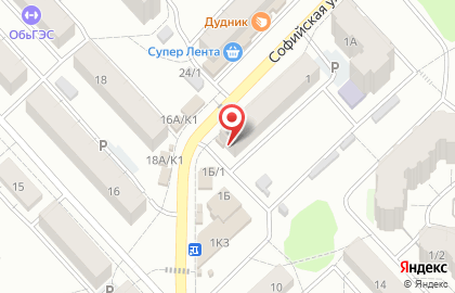 Бар-магазин Кега на Софийской улице на карте
