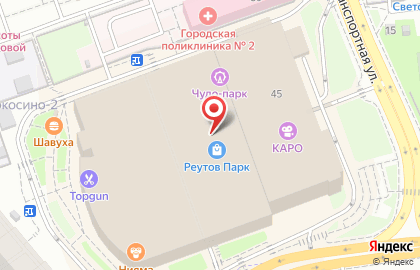 Развивающая игровая площадка Паровозкино на метро Новокосино на карте