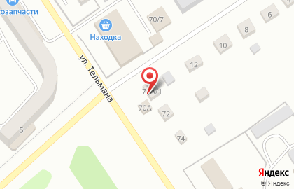 Шиномонтажная мастерская на улице Тельмана на карте