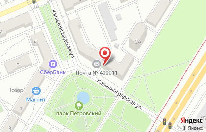 Продуктовый магазин Семь дней на Калининградской улице на карте